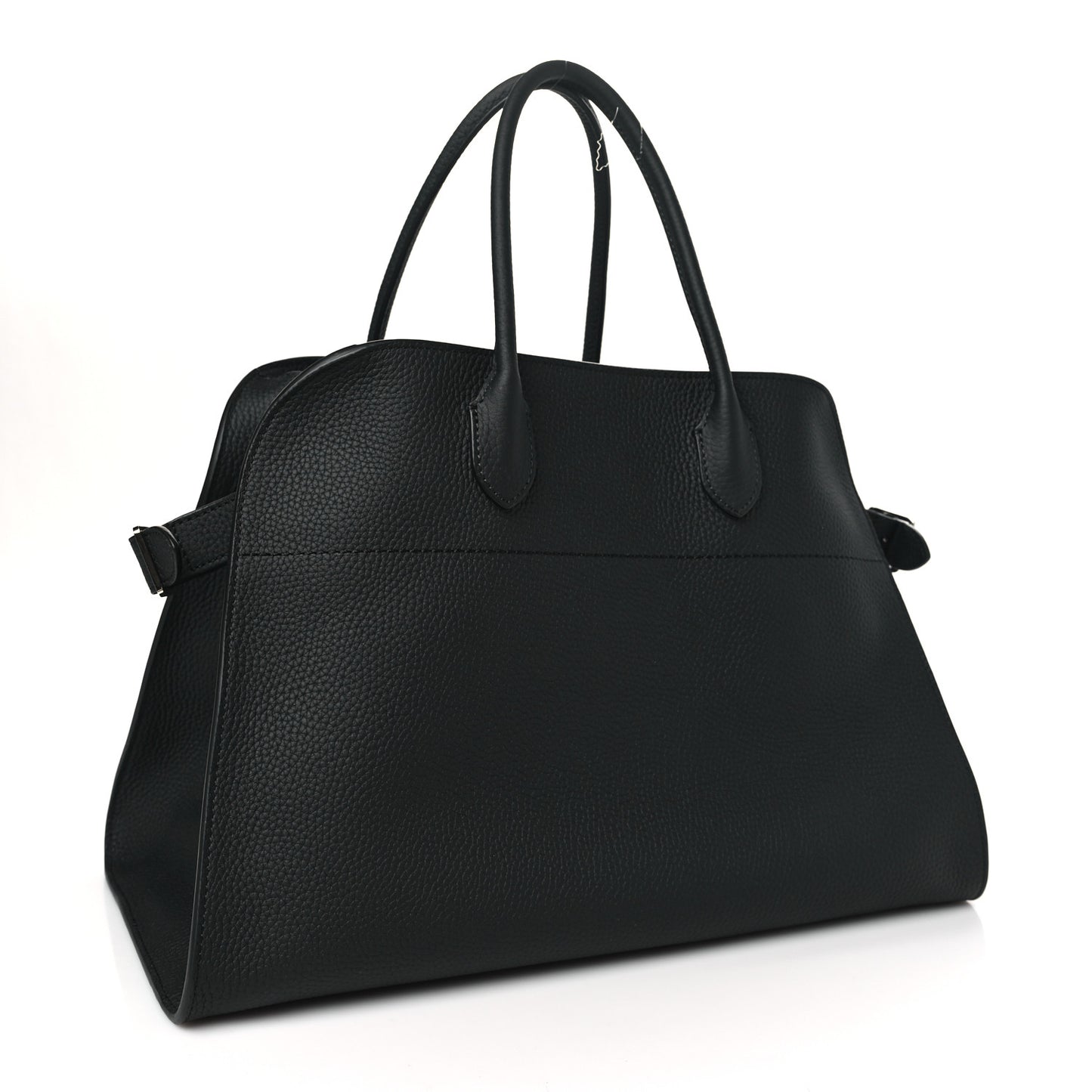 Matte Grained Calfskin Soft Margaux 15 Black
