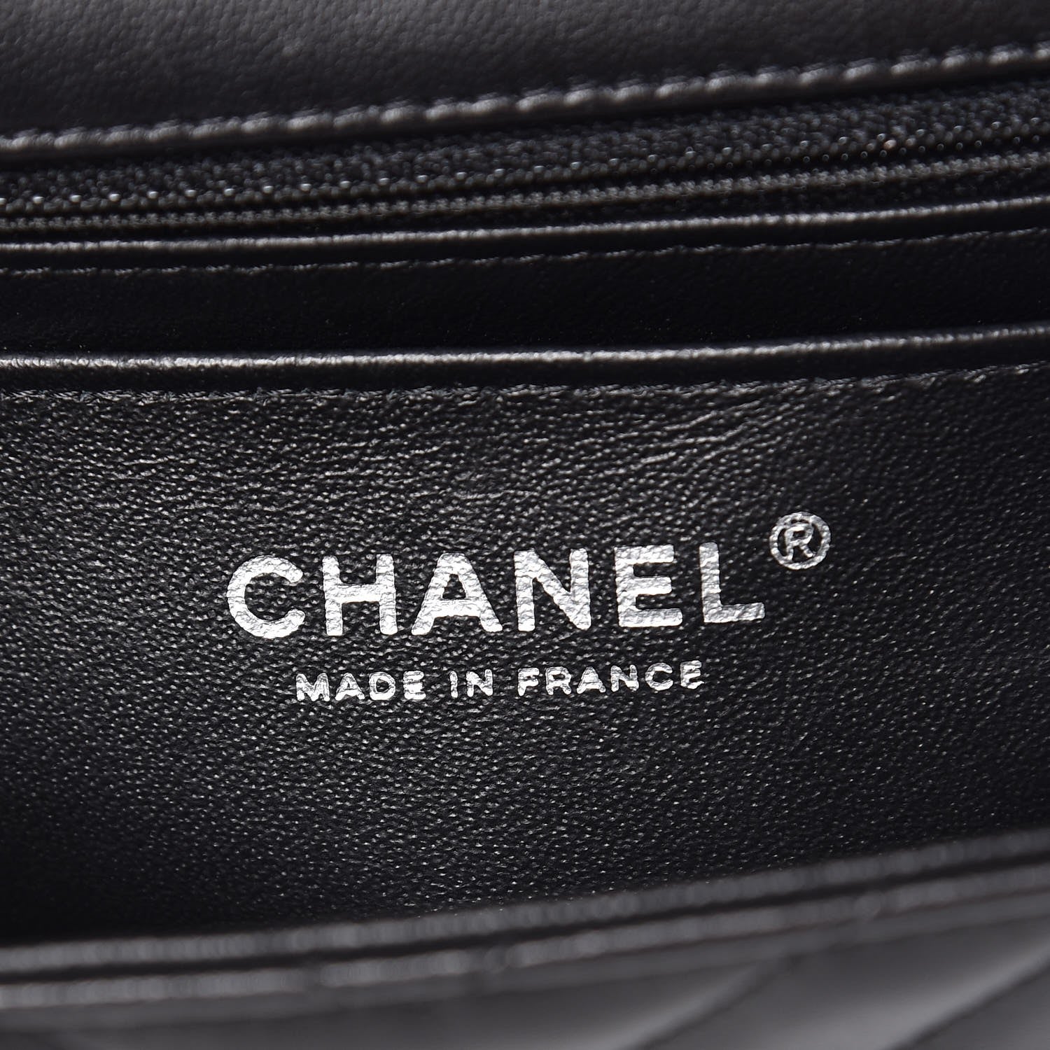 Chanel Lambskin Chevron Quilted Mini Rectangular Flap So Black 6 of 10