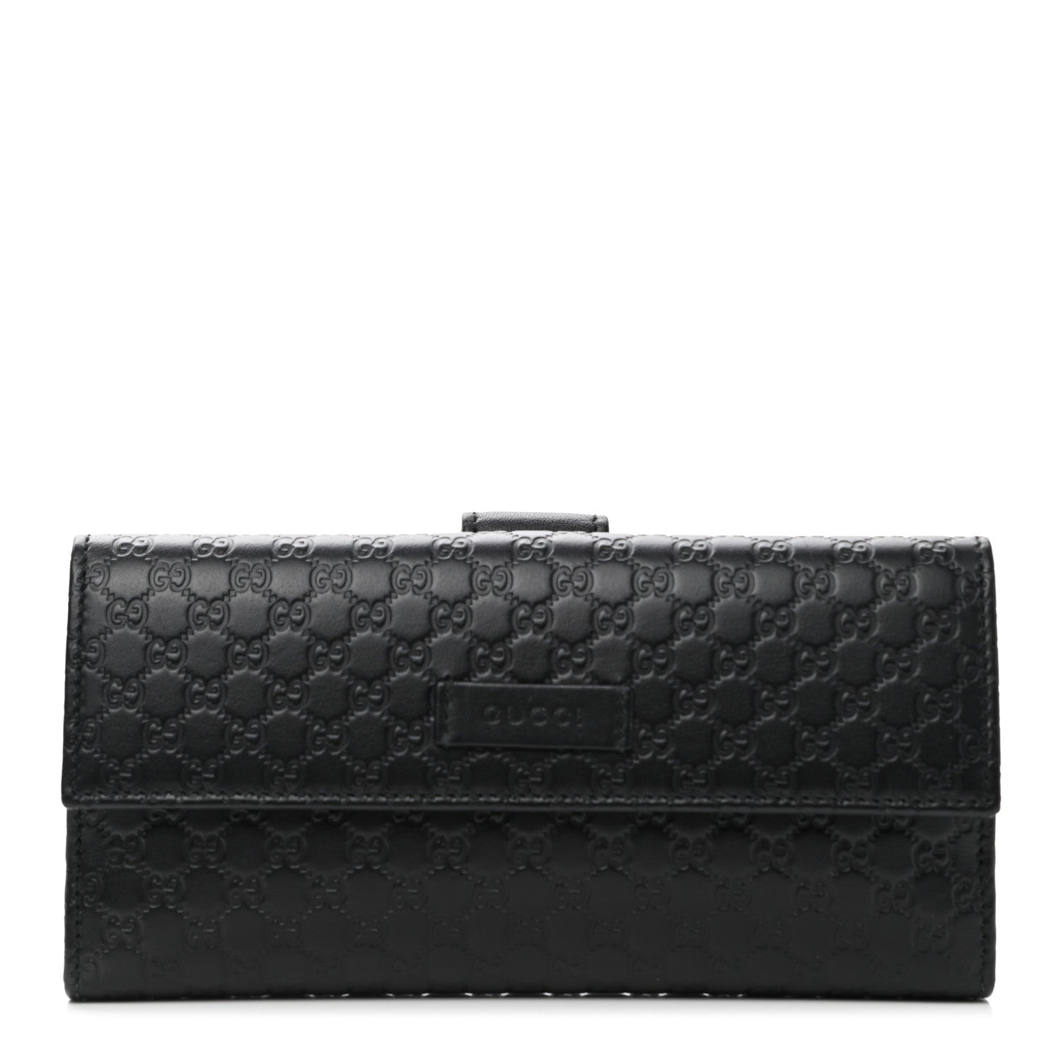 Gucci Microguccissima Continental Flap Wallet Black 1 of 9