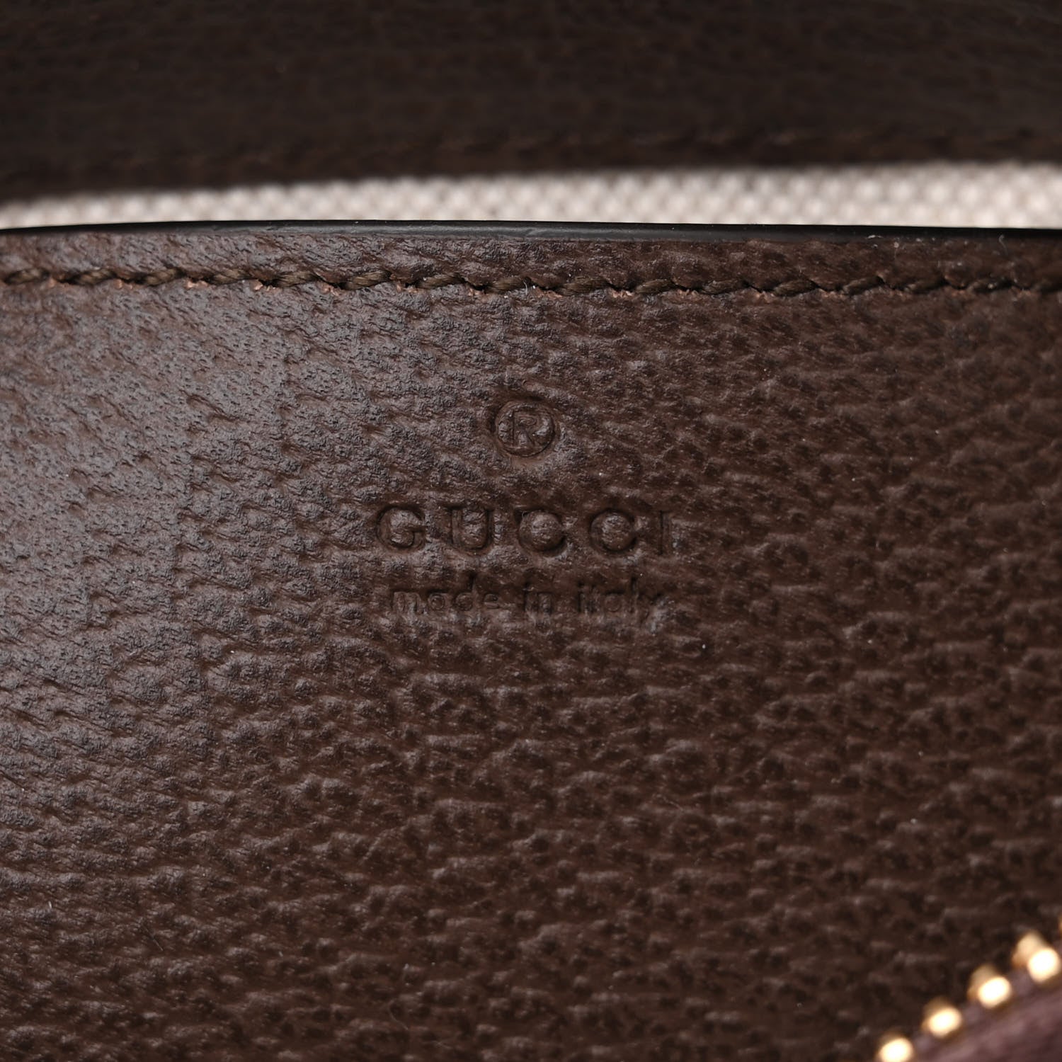 Gucci GG Supreme Monogram Textured Dollar Calfskin Mini Ophidia Chain Bag Beige Ebony 6 of 10