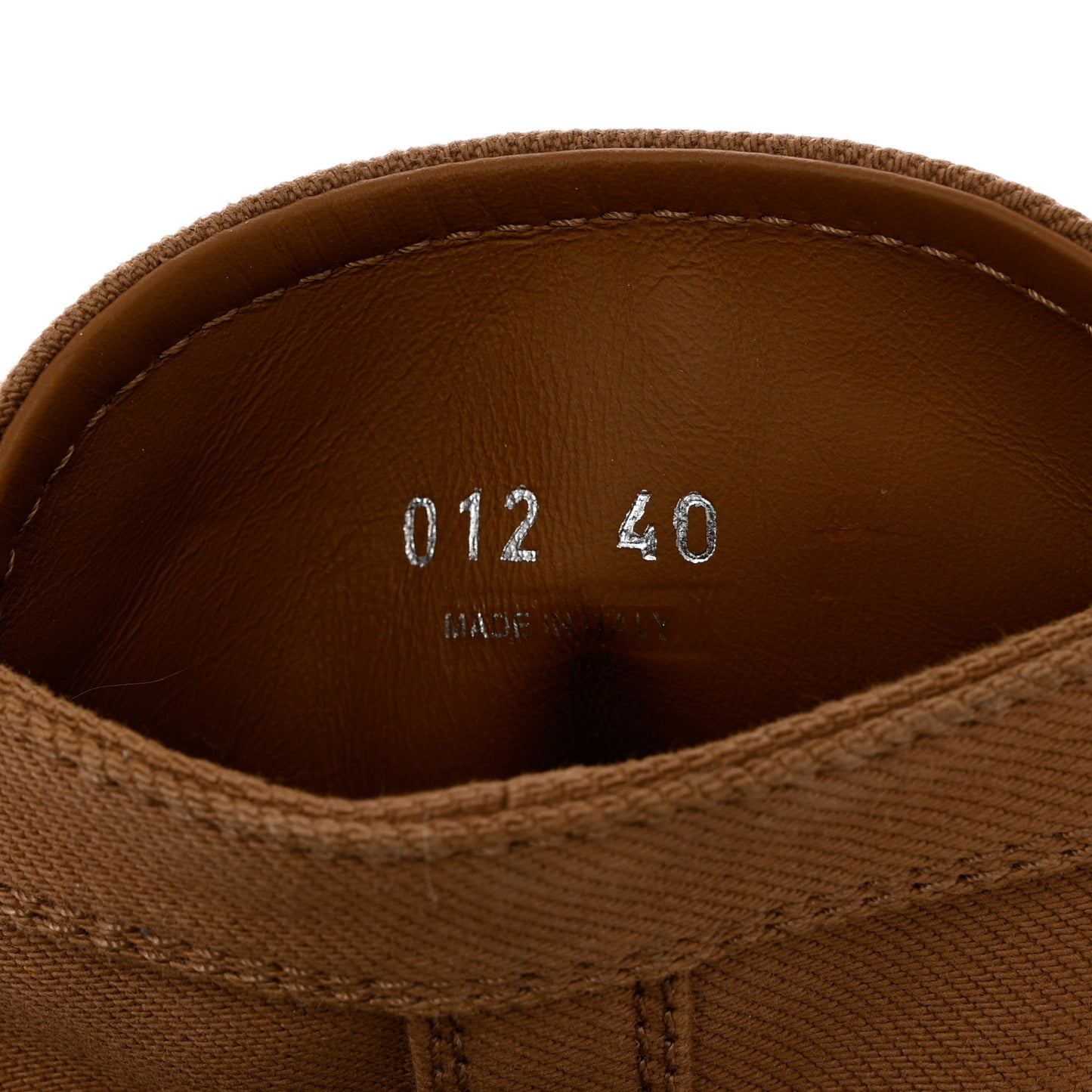 Washed Denim Rocksand 45mm Combat Boots 40 Kaki