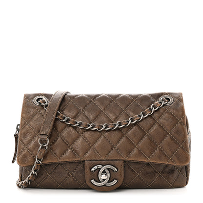Chanel Iridescent Caviar Quilted Small Chic Flap Brown 1 of 11