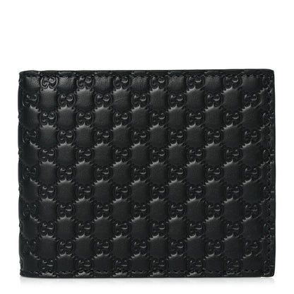 Gucci Micoguccissima Bi-Fold Wallet Black 1 of 6