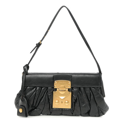 Miu Miu Nappa Matelasse Clutch Black 1 of 12
