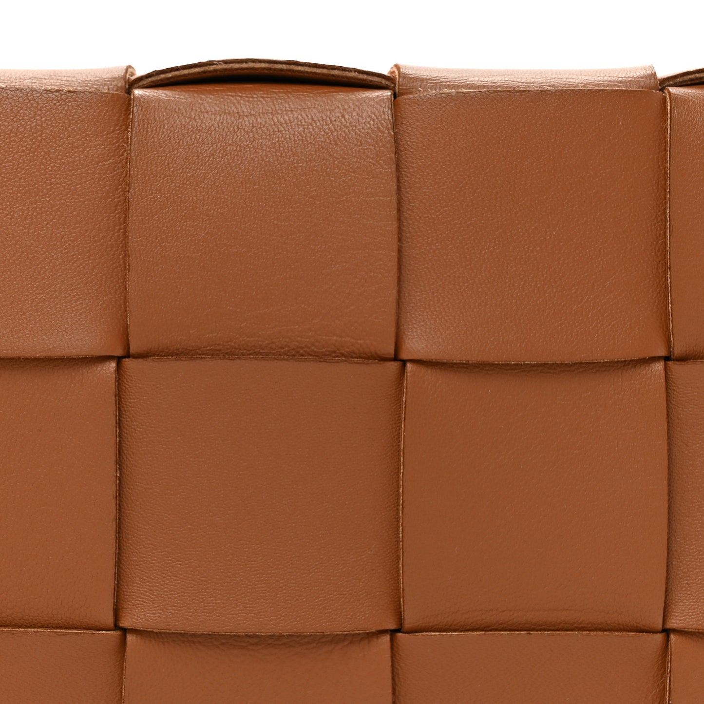 Lambskin Maxi Intrecciato Cassette Crossbody Bag Caramel
