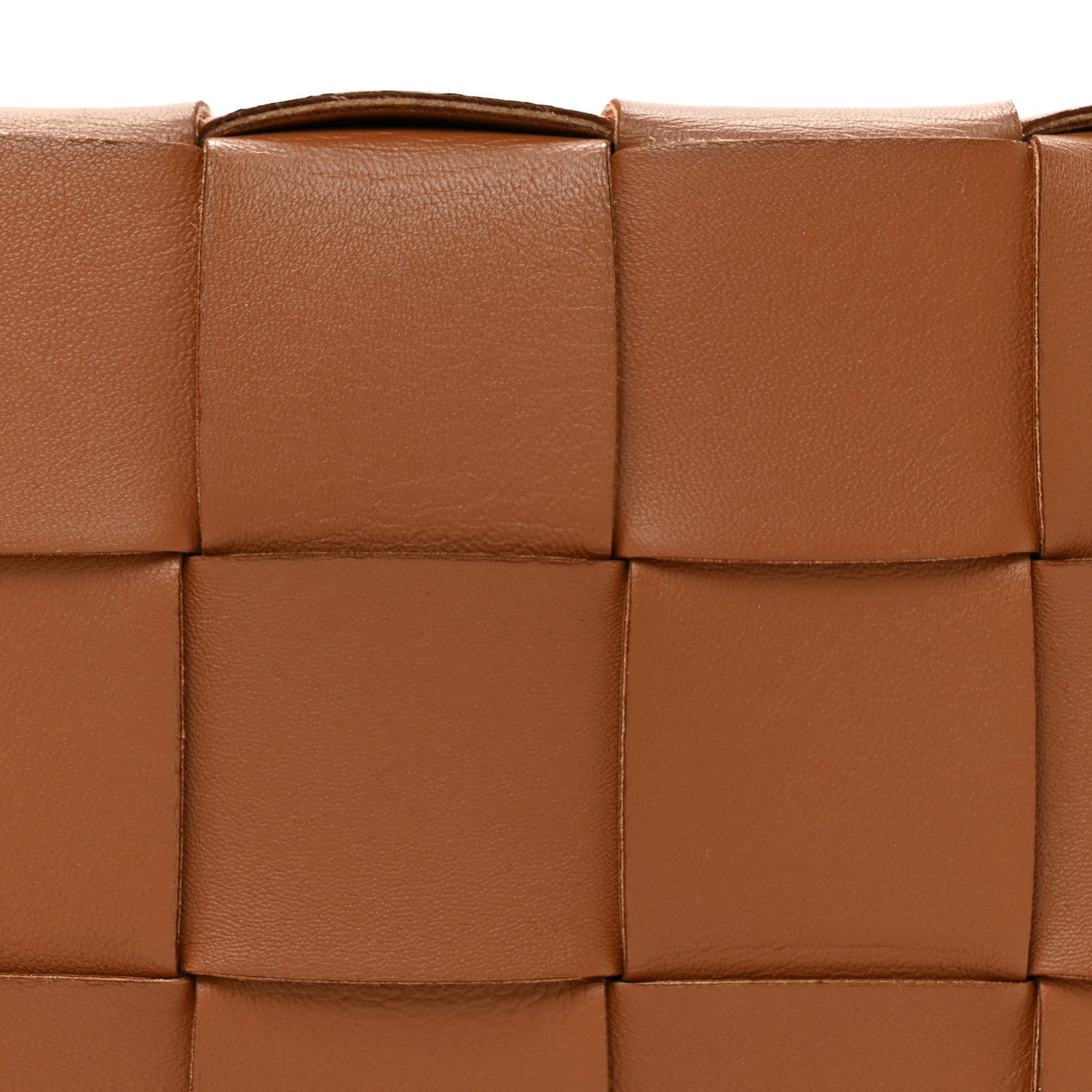 Bottega Veneta Lambskin Maxi Intrecciato Cassette Crossbody Bag Caramel 7 of 13
