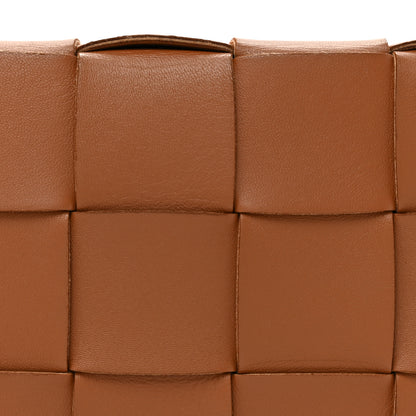 Bottega Veneta Lambskin Maxi Intrecciato Cassette Crossbody Bag Caramel 7 of 13