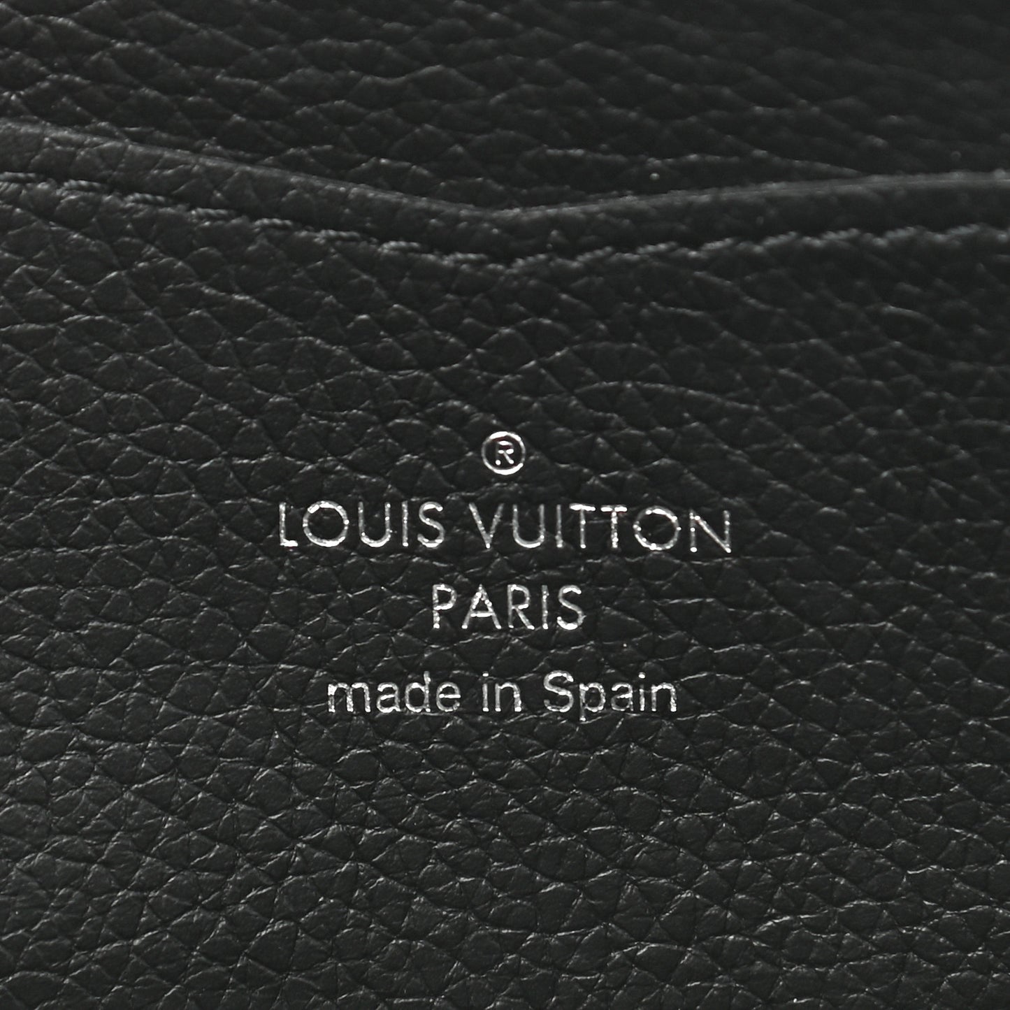 Calfskin Zippy Lockme Wallet Black