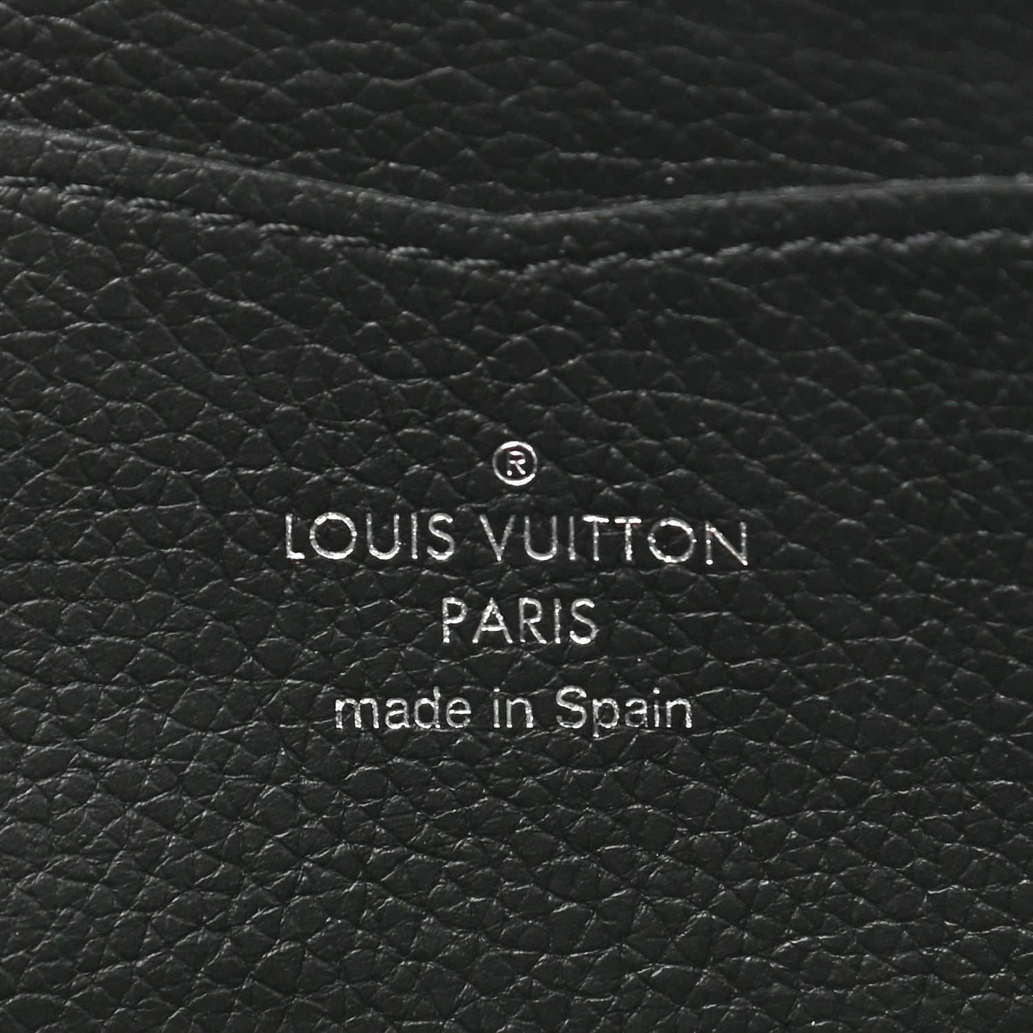 Louis Vuitton Calfskin Zippy Lockme Wallet Black 6 of 9