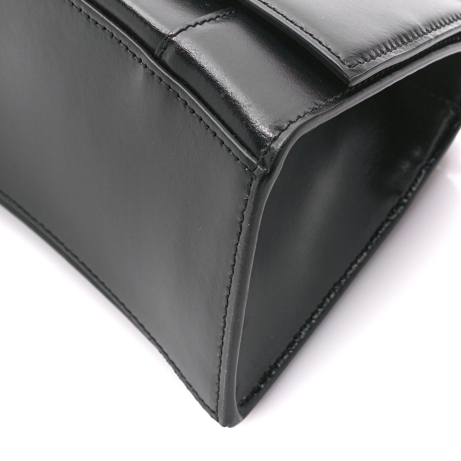 Balenciaga Shiny Box Calfskin Small Hourglass Top Handle Bag Black 10 of 10