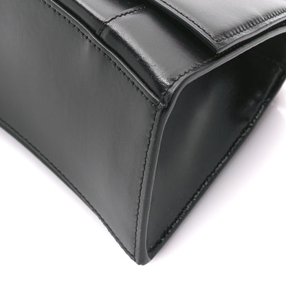 Balenciaga Shiny Box Calfskin Small Hourglass Top Handle Bag Black 10 of 10