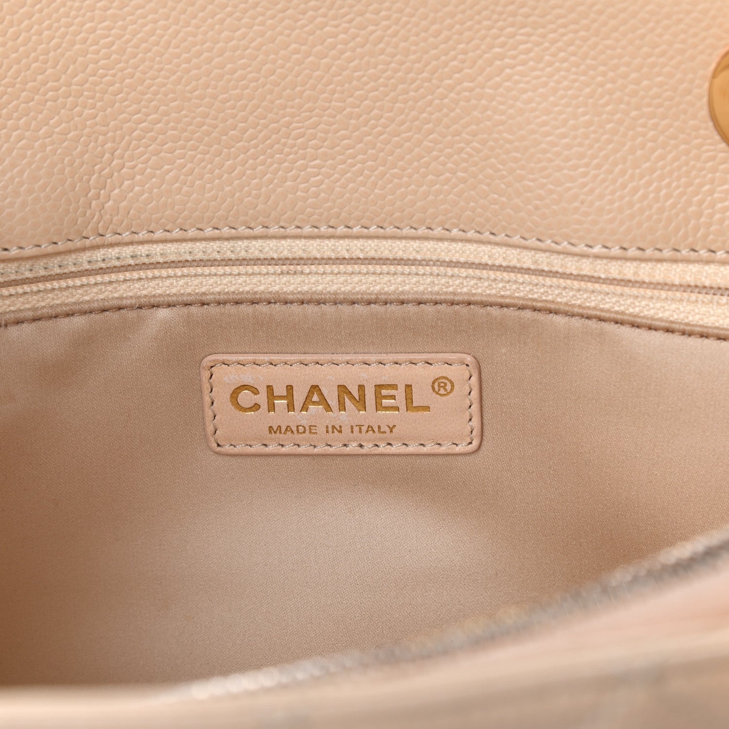 Chanel Caviar Quilted Grand Shopping Tote GST Beige Clair 6 of 10