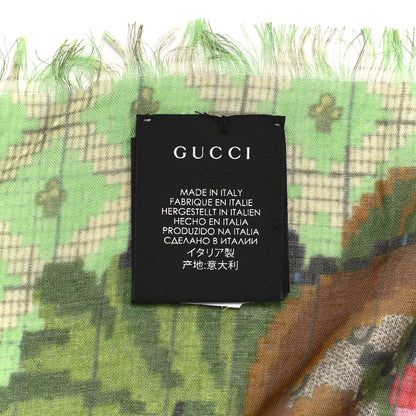 Gucci Modal Silk GG Monogram GG Eden Square Scarf Multicolor 3 of 3