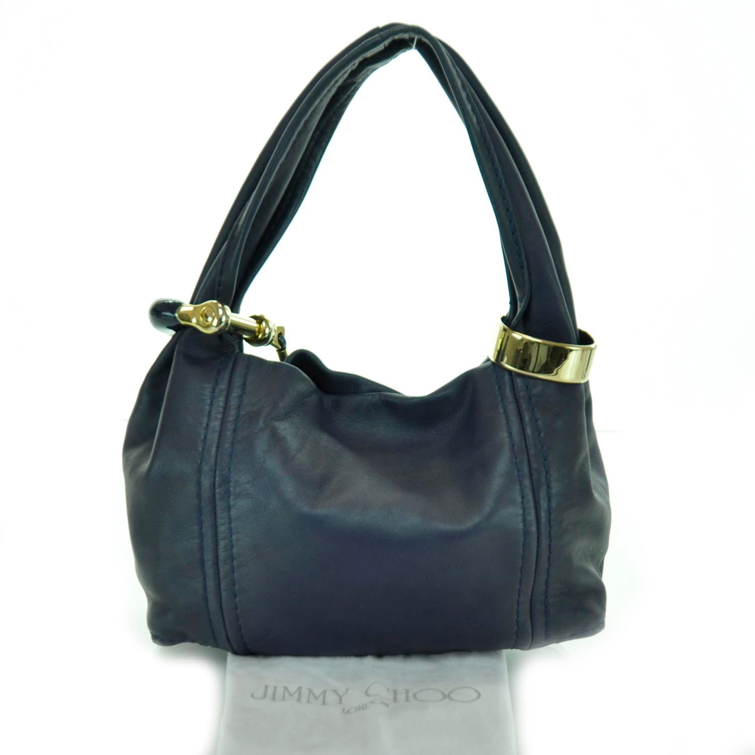 Jimmy Choo Saba Bracelet Hobo Navy 3 of 11