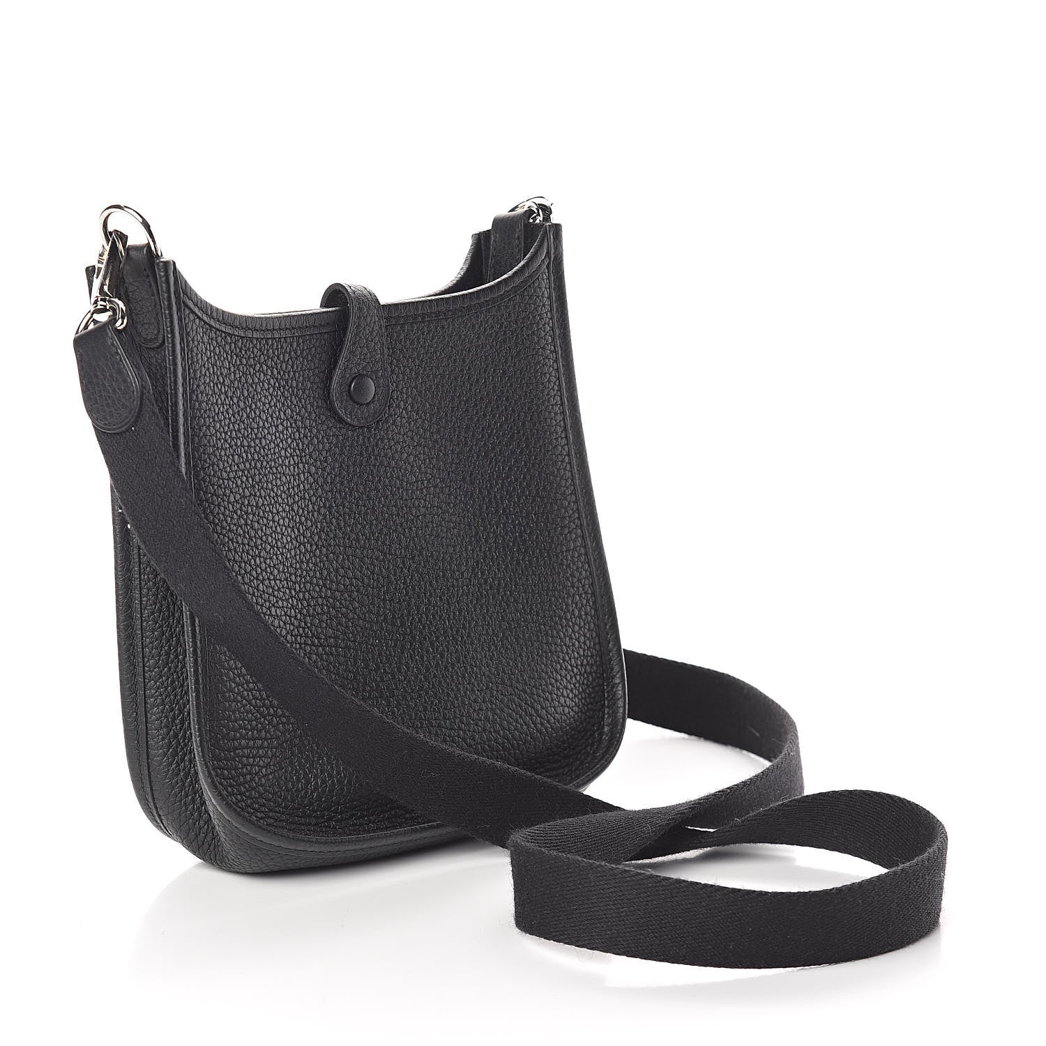Hermes Taurillon Clemence Evelyne TPM Black 3 of 10