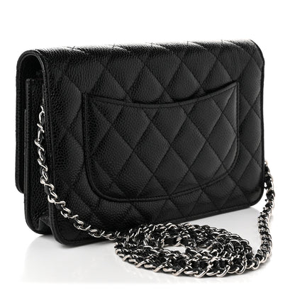 Chanel Caviar Quilted Wallet on Chain WOC Black 3 of 12
