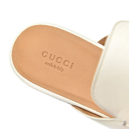 Gucci Malaga Kid Womens Princetown Slippers 40 Mystic White 7 of 13