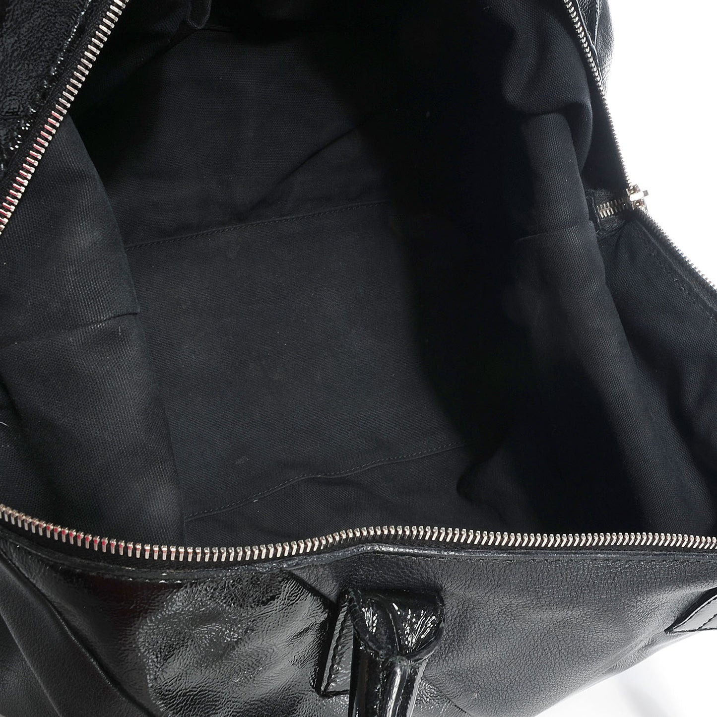 Calfskin Patent Medium Easy Sac Black