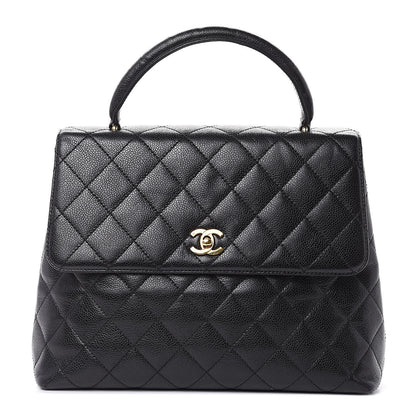 Chanel Caviar Quilted Jumbo Kelly Flap Black 1 of 15