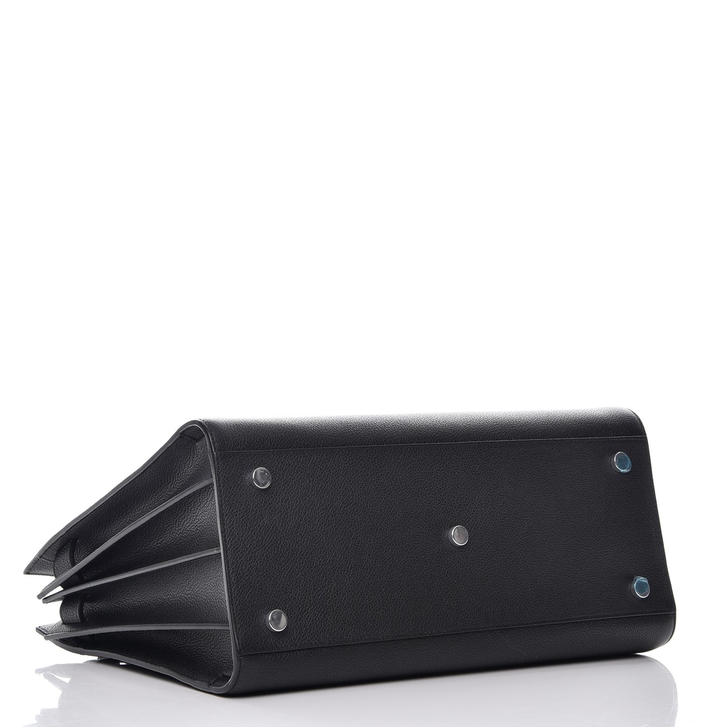 Grained Calfskin Small Sac De Jour Black