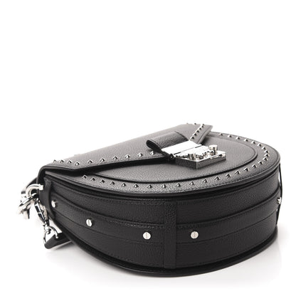 MCM Grained Calfskin Small Patricia Studded Crossbody Bag Black 4 of 10