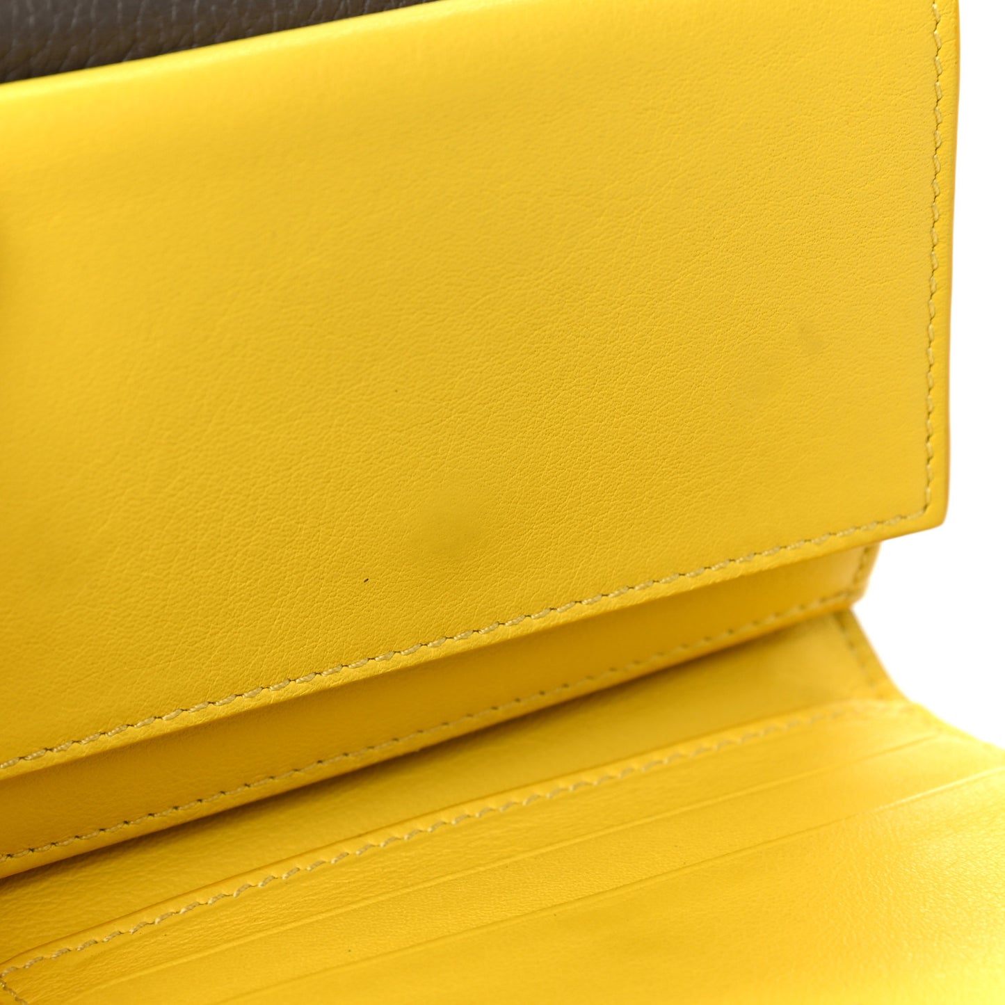 Drummed Calfskin Small Multifunction Folded Wallet Souris