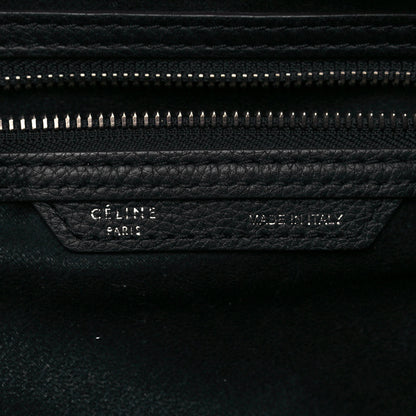 Celine Drummed Calfskin Mini Luggage Black 6 of 13