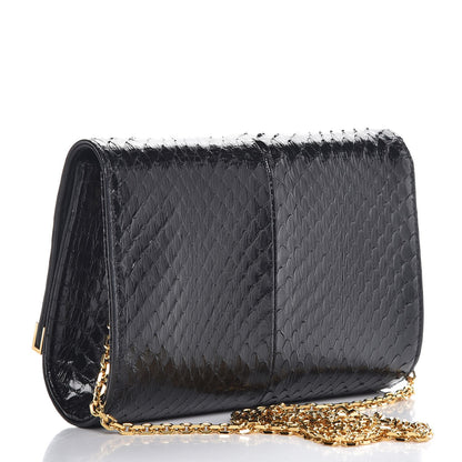 Fendi Python Mini Rush Clutch Black 3 of 8