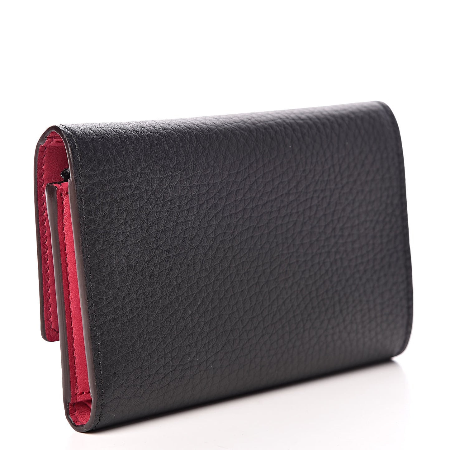 Taurillon Capucines Compact Wallet Black