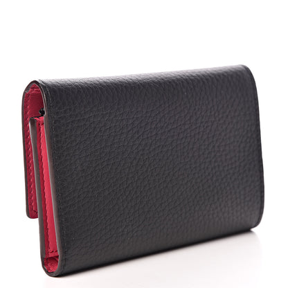 Louis Vuitton Taurillon Capucines Compact Wallet Black 3 of 11