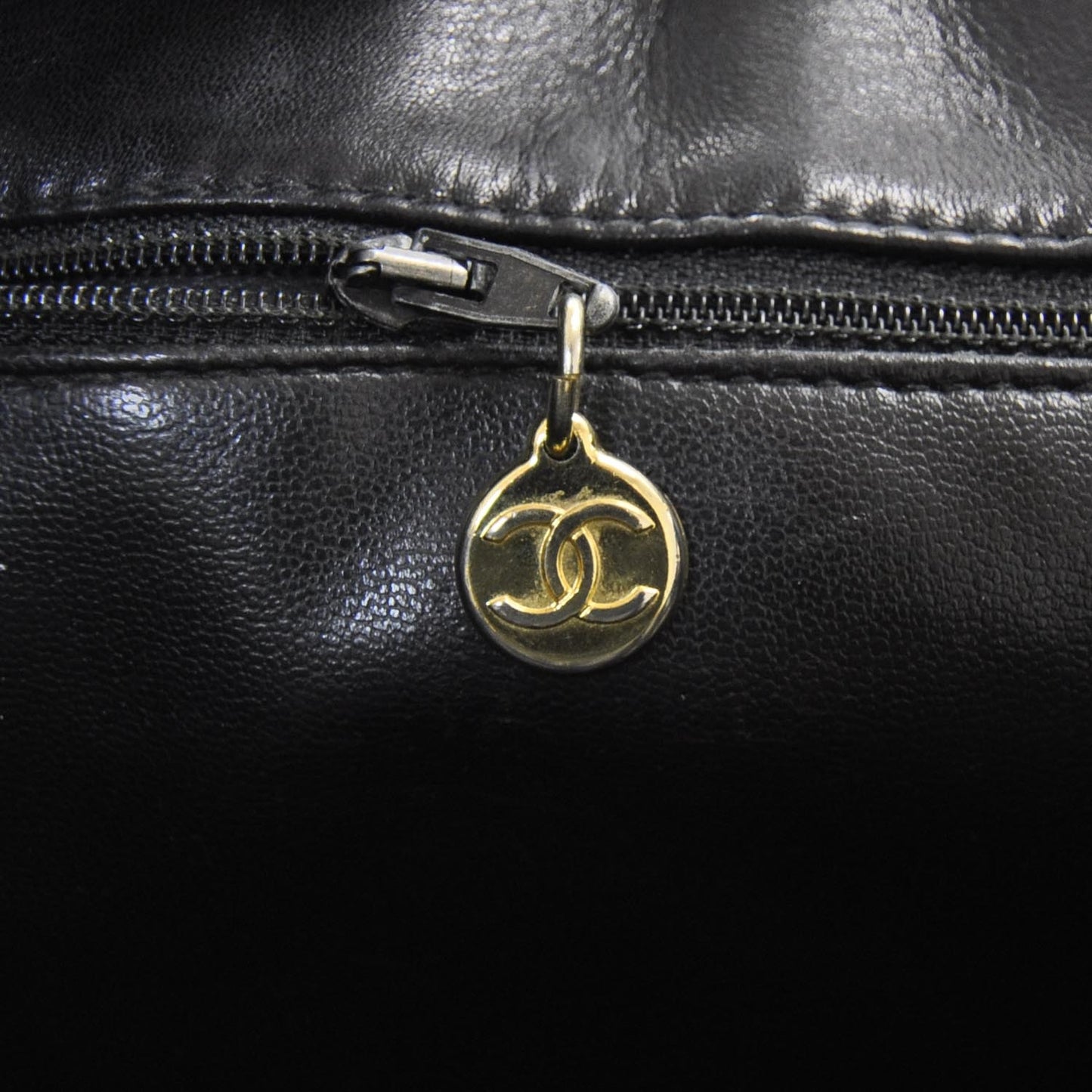 Lambskin Shoulder Bag Black GHW
