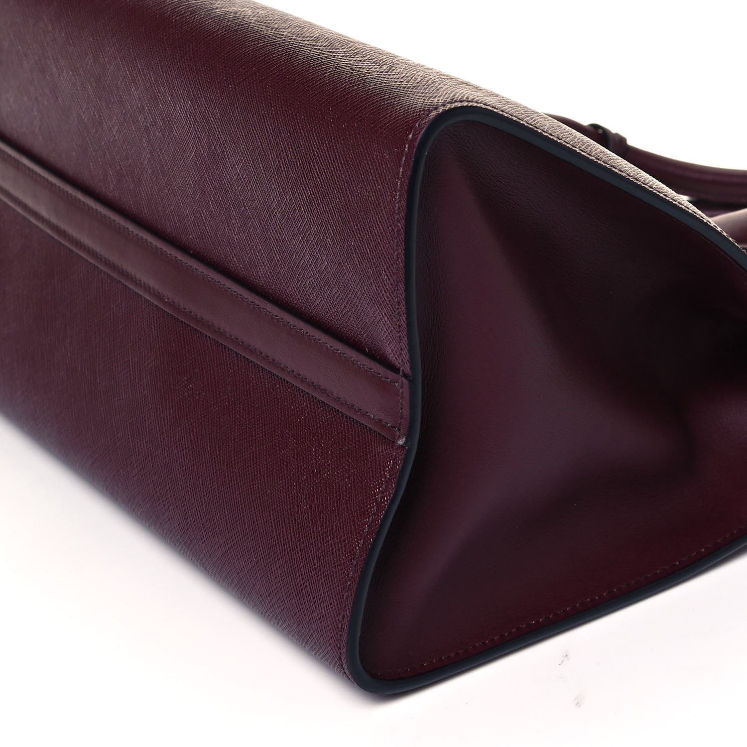 Prada Saffiano City Calfskin Greche Paradigme Bag Granato Petalo 9 of 9