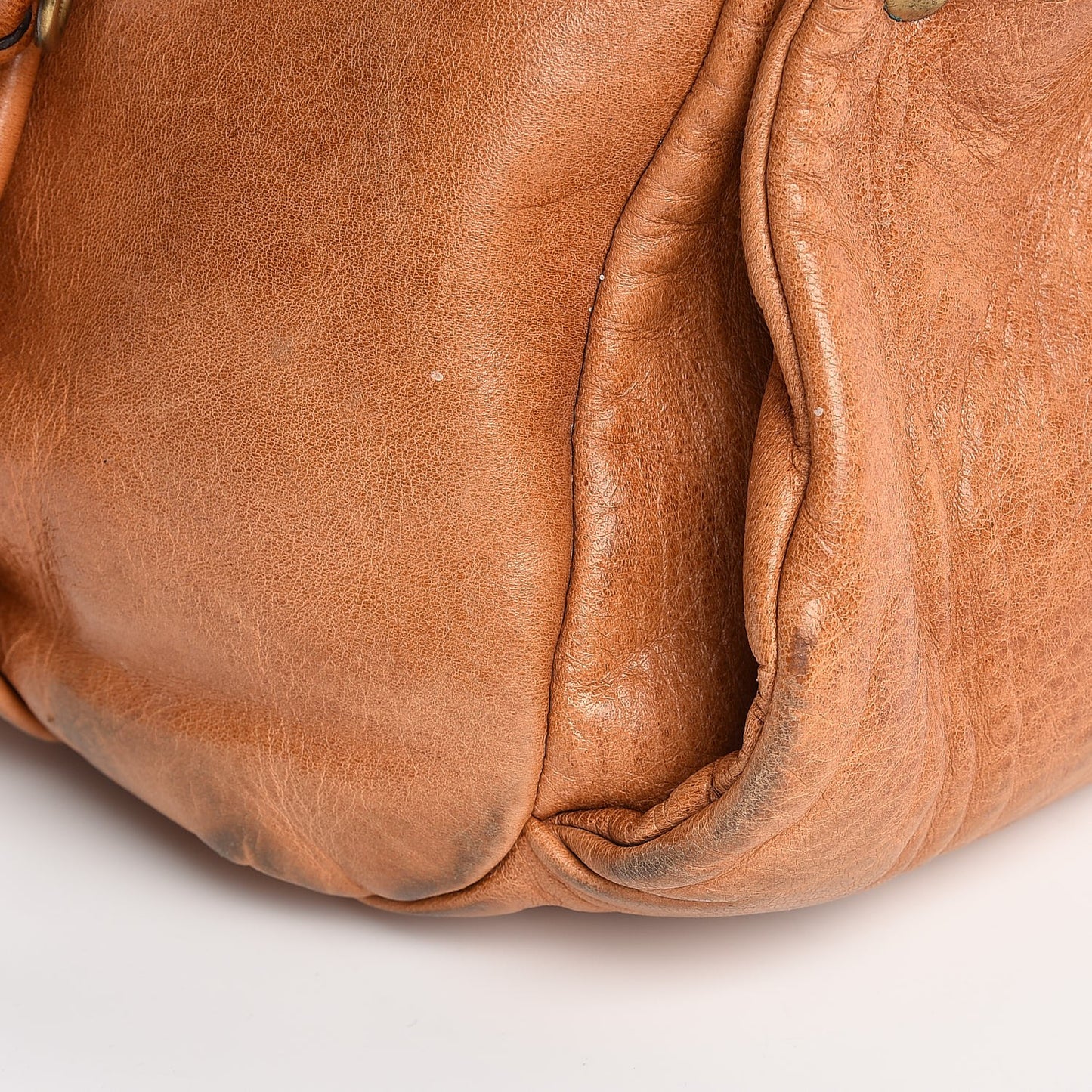 Lambskin Large Heloise Satchel Gazelle