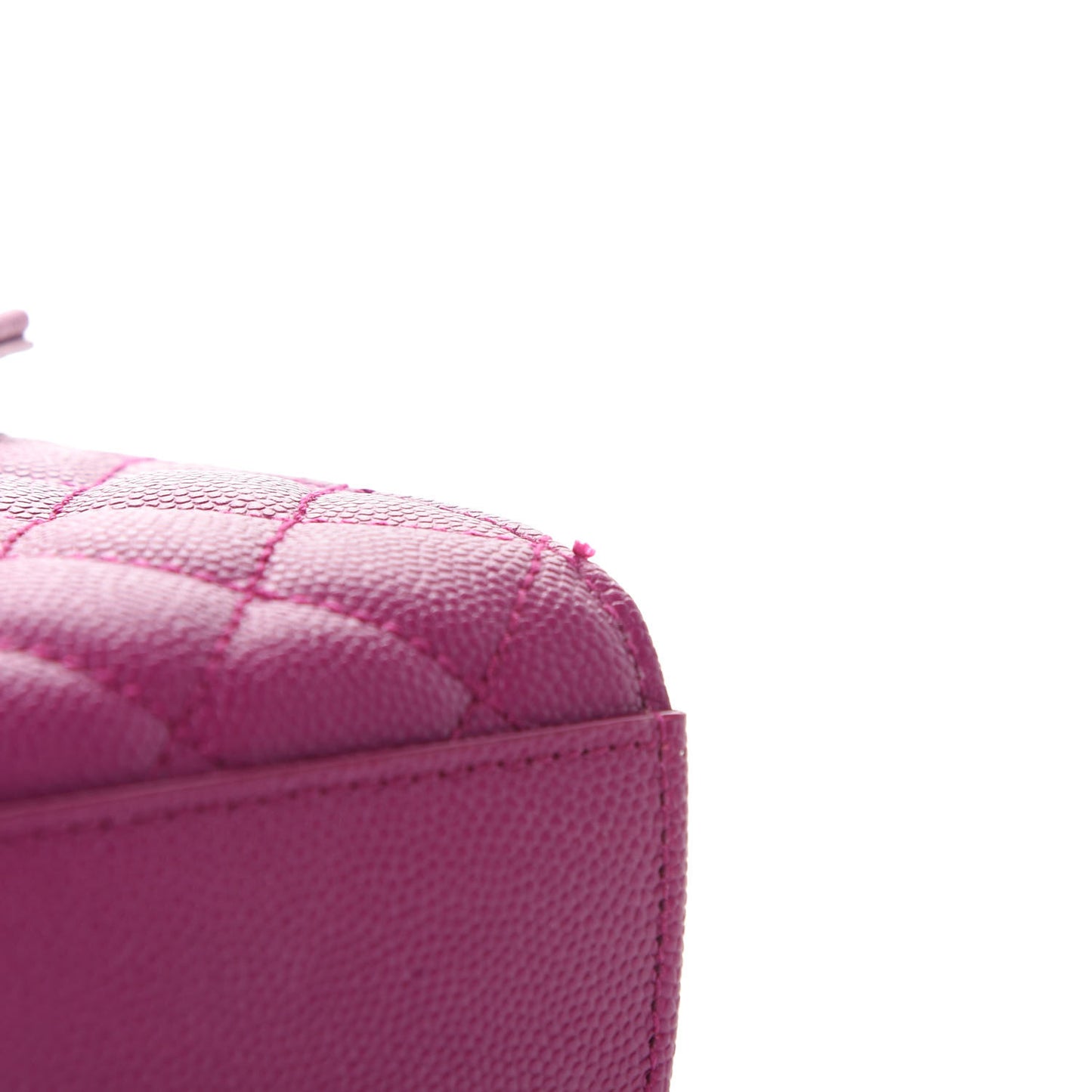 Grain De Poudre Textured Mixed Matelasse Triquilt Small Monogram Satchel Dark Grape