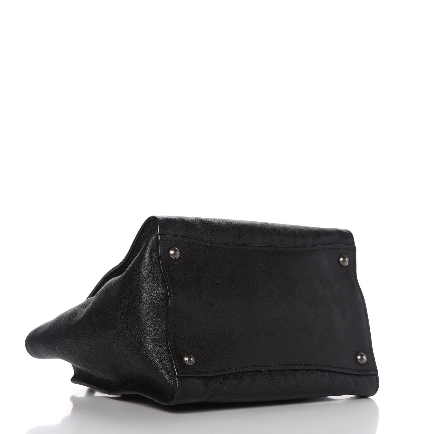 Prada Glace Calf Twin Pocket Tote Black 4 of 14