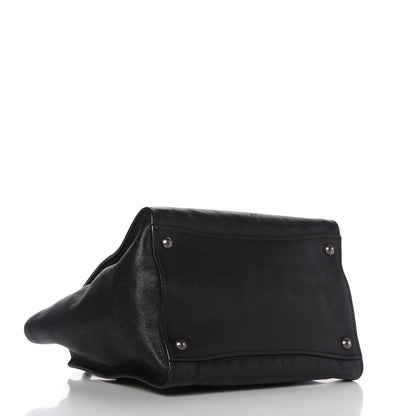Prada Glace Calf Twin Pocket Tote Black 4 of 14