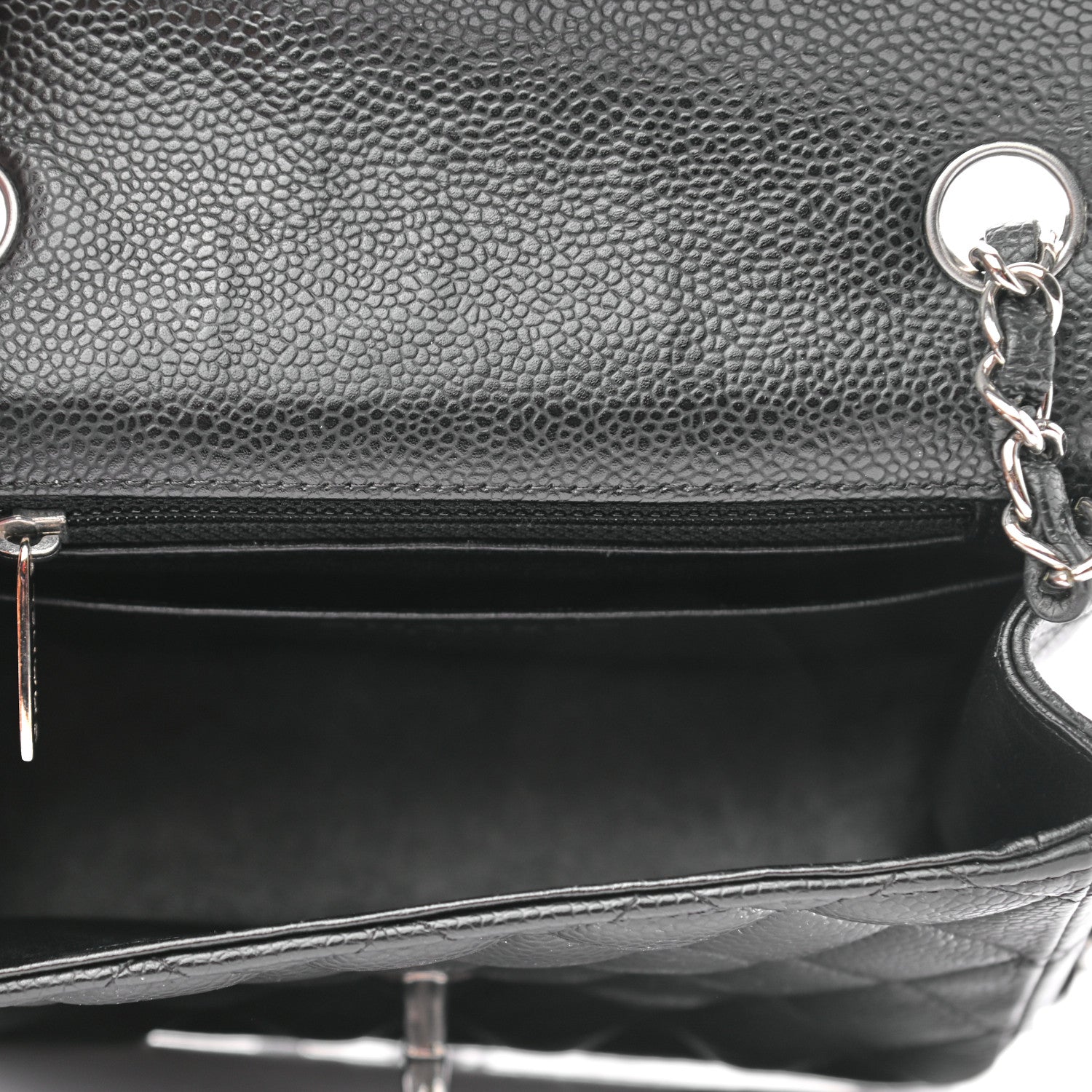 Chanel Caviar Quilted Mini Square Flap Black 5 of 9