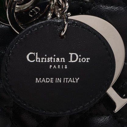 Christian Dior Lambskin Cannage Medium Lady Dior Black 9 of 9