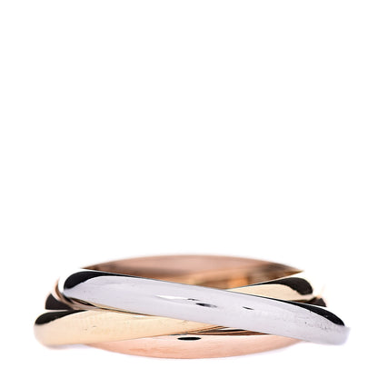 Cartier 18K Pink Yellow White Gold Small Trinity Ring 63 10.25 3 of 5