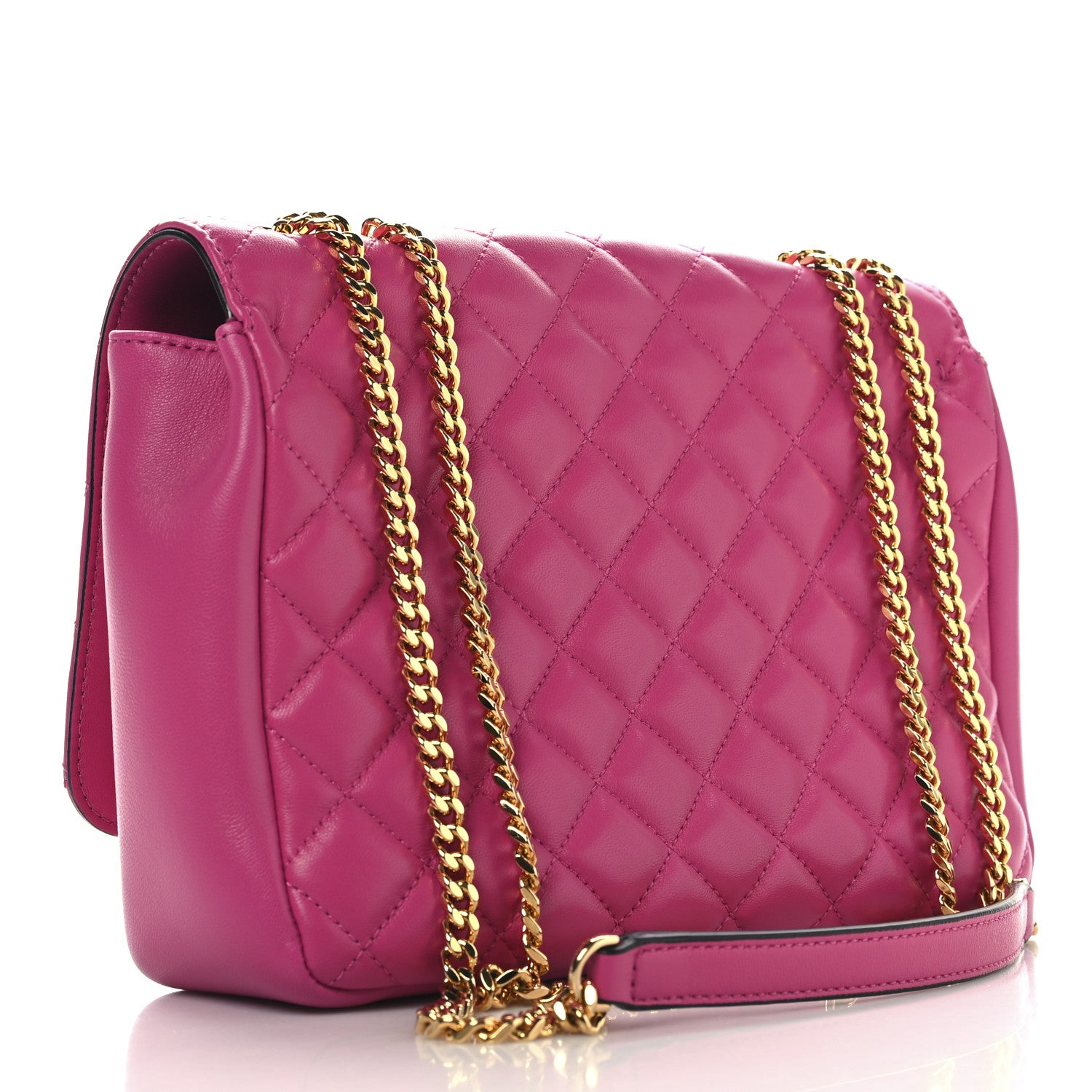 Versace Nappa Quilted Medusa Chain Crossbody Pink 3 of 9