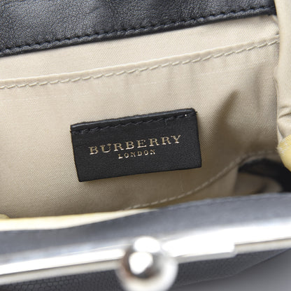 Burberry Calfskin Lizard Embossed Frame Crossbody Bag Black 7 of 12