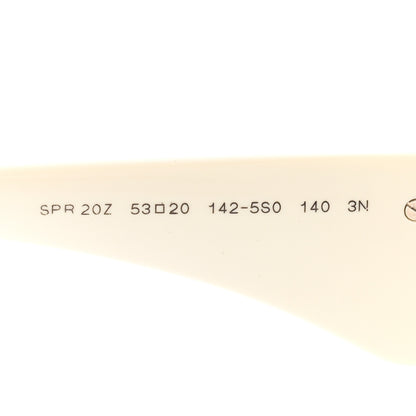 Prada Acetate Oval Symbole Sunglasses SPR 20Z White 6 of 7