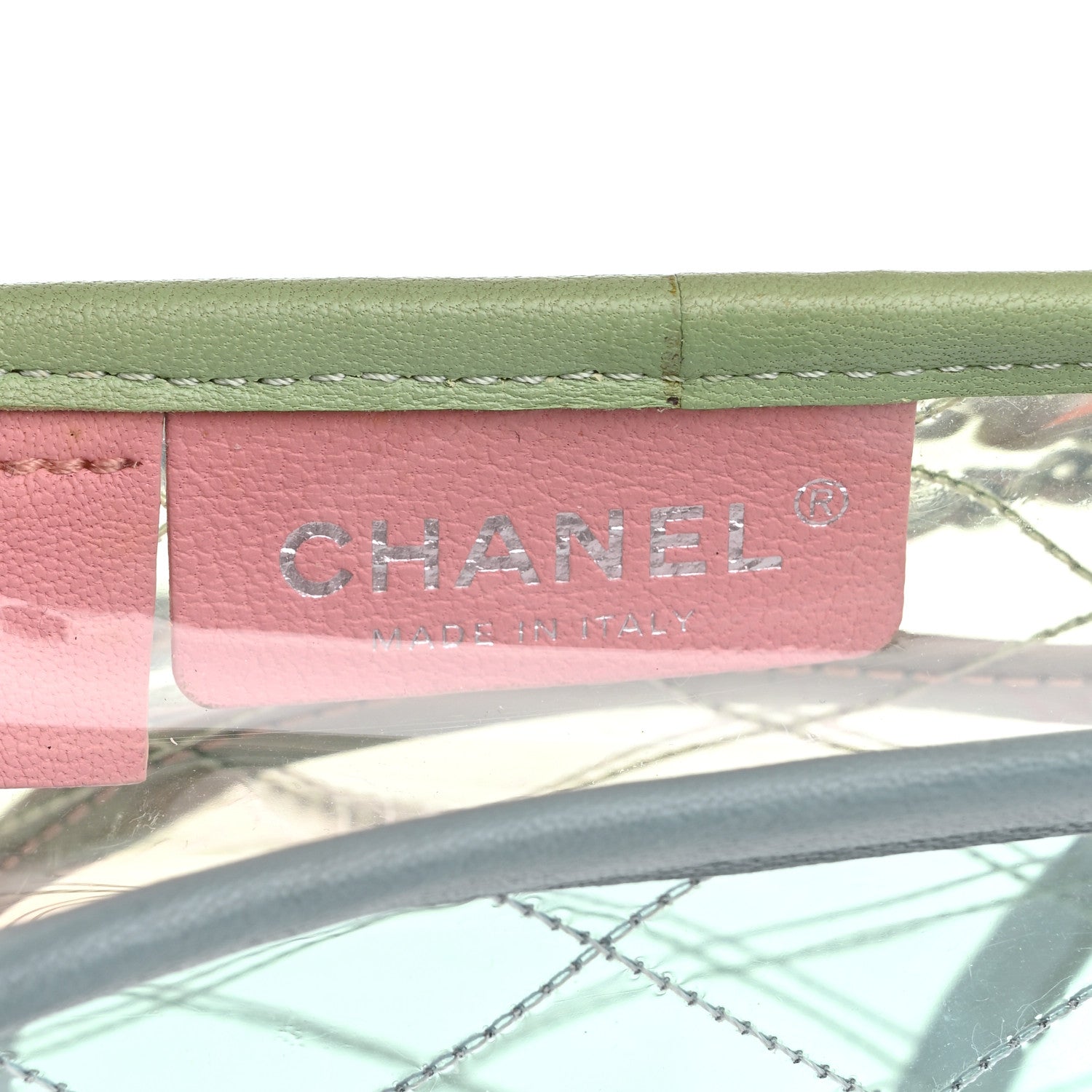 Chanel Lambskin PVC Quilted Medium Coco Splash Flap Blue Green 6 of 12