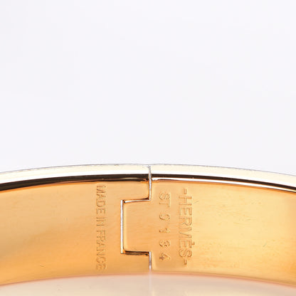 Hermes Enamel Narrow Clic Clac H Bracelet GM Black 4 of 6