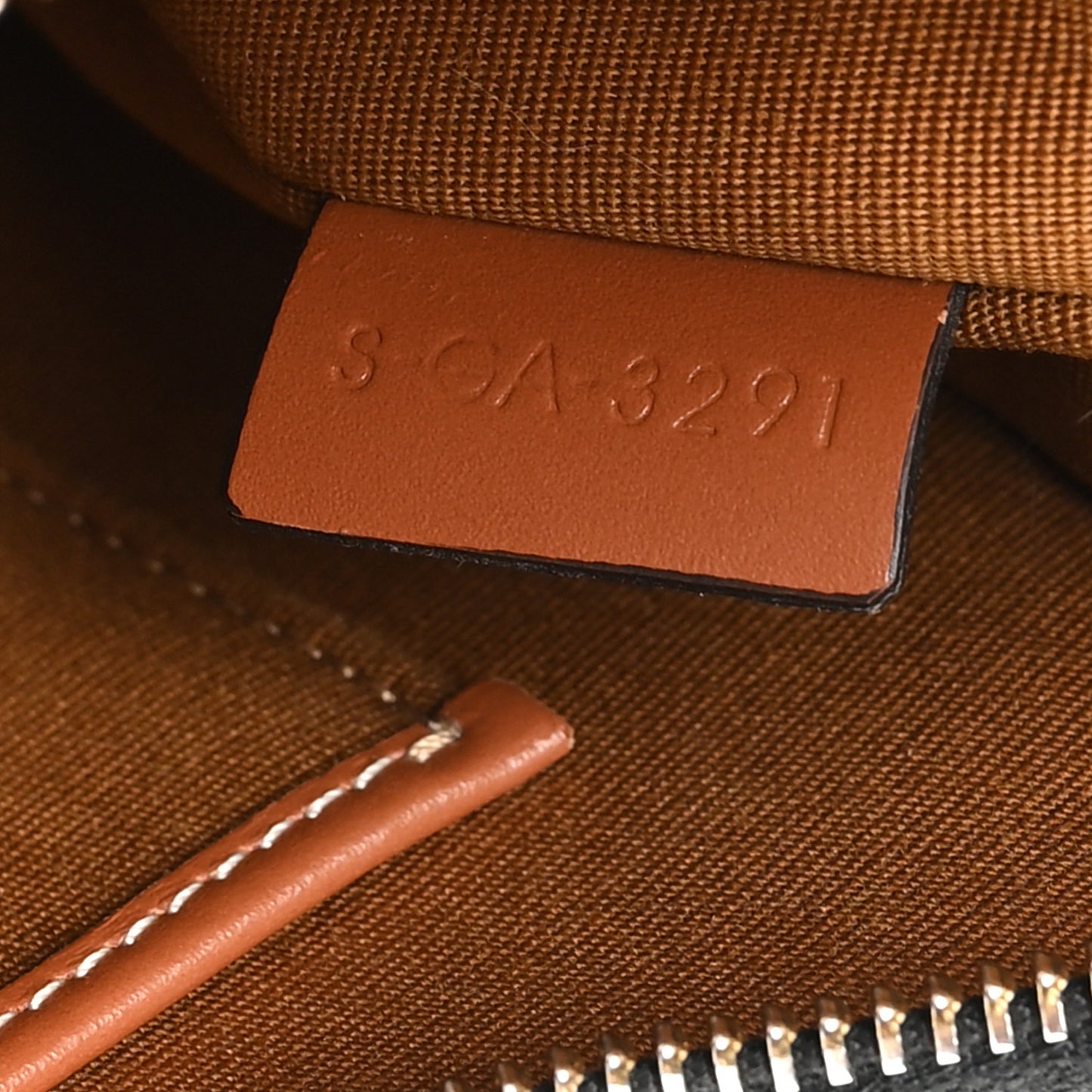 Triomphe Canvas Calfskin Ava Shoulder Bag Tan