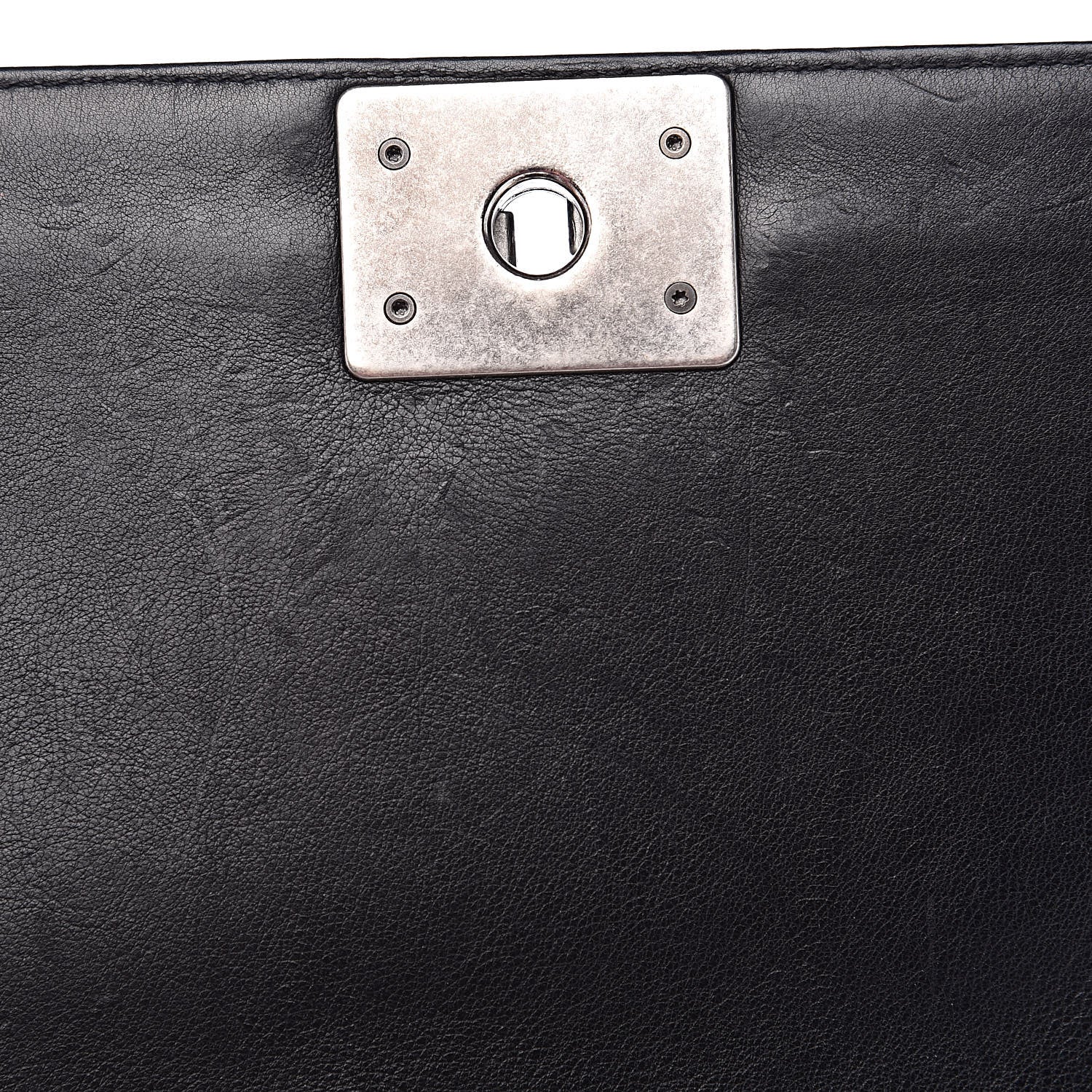 Chanel Calfskin Double Stitch Medium Boy Flap Black 14 of 18