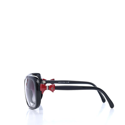 Chanel Acetate CC Bow Sunglasses 5171 Black Red 3 of 4