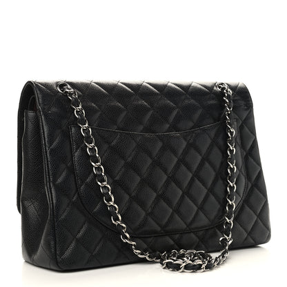 Chanel Caviar Quilted Maxi Double Flap Black 3 of 10
