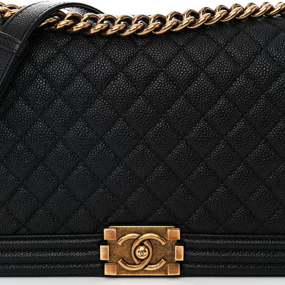 Chanel Caviar Quilted New Medium Boy Flap Black 8 of 10