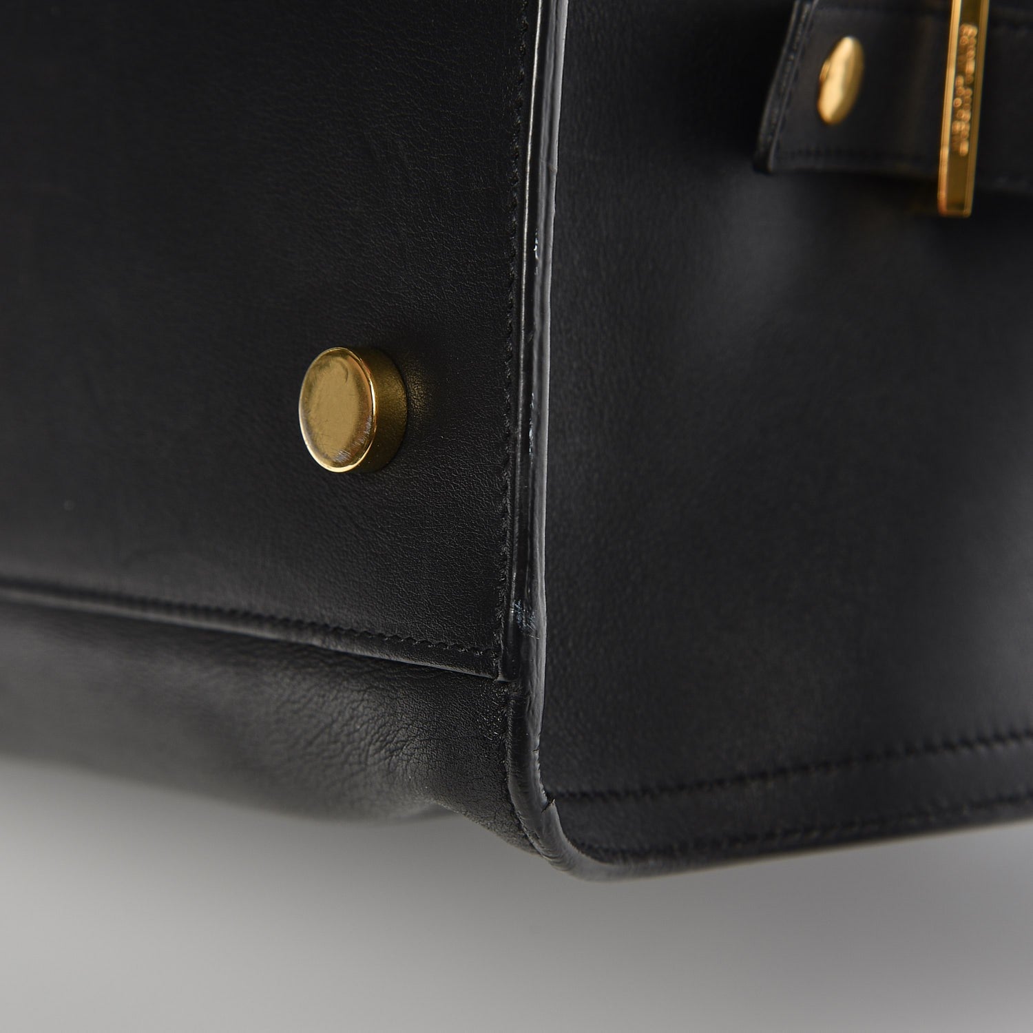 Saint Laurent Smooth Calfskin Medium Monogram Cabas Black 22 of 23